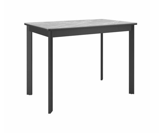 Стол DikLine LK90 Керамика Серый мрамор/подстолье черное/опоры черные | Интернет магазин мебели и декора LifeDekor