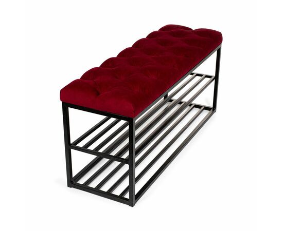 Обувница SHADO ТК36 черная с красной обивкой, изображение 4 | Интернет магазин мебели и декора LifeDekor