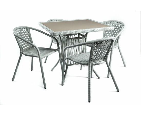 Комплект мебели из ротанга SHADO Виктория секвойя пепельная	капучино | Интернет магазин мебели и декора LifeDekor