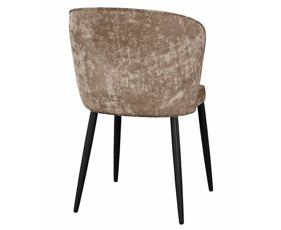 Стул DikLine 348 поворотный M05 шоколад, ножки черные, изображение 3 | Интернет магазин мебели и декора LifeDekor