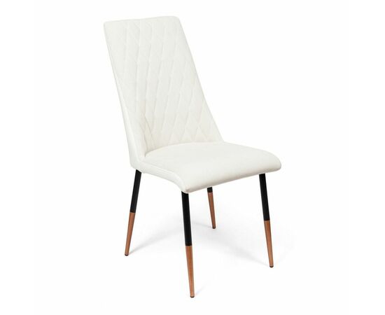 Стул на кухню SHADO Маффин PREMIUM белый/черные ножки | Интернет магазин мебели и декора LifeDekor