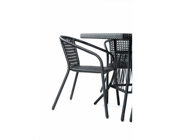 Комплект мебели из ротанга SHADO Виктория графит капучино, изображение 3 | Интернет магазин мебели и декора LifeDekor