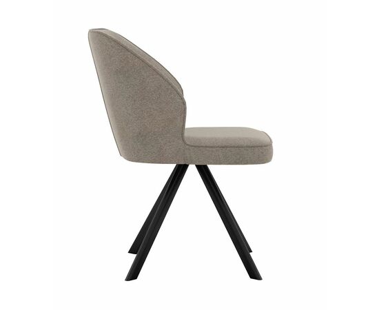 Стул DikLine 233 поворотный NS04 CREAM, ножки черные, изображение 3 | Интернет магазин мебели и декора LifeDekor