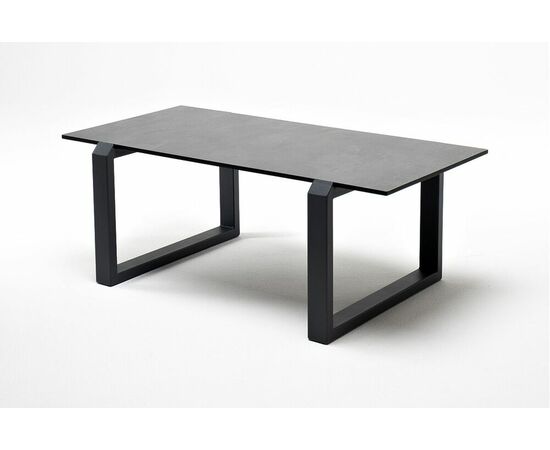 "Варадеро" журнальный стол из HPL 110х60 H43, каркас алюминий серый (RAL 7024), цвет столешницы "серый гранит", изображение 3 | Интернет магазин мебели и декора LifeDekor