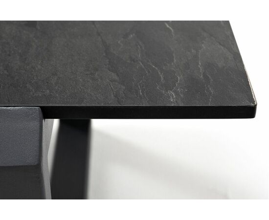 "Варадеро" журнальный стол из HPL 110х60 H43, каркас алюминий серый (RAL 7024), цвет столешницы "серый гранит", изображение 5 | Интернет магазин мебели и декора LifeDekor