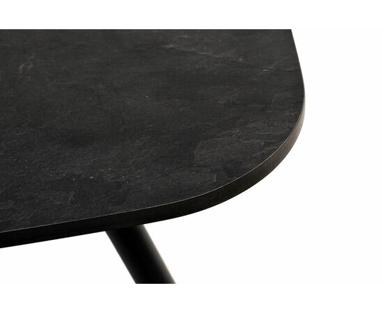 "Верона" журнальный стол из HPL 120х65, H40, каркас черный муар, цвет столешницы "серый гранит", изображение 4 | Интернет магазин мебели и декора LifeDekor