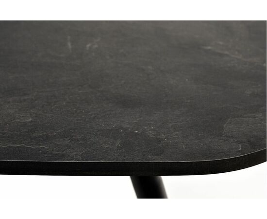 "Верона" журнальный стол из HPL 120х65, H40, каркас черный муар, цвет столешницы "серый гранит", изображение 5 | Интернет магазин мебели и декора LifeDekor