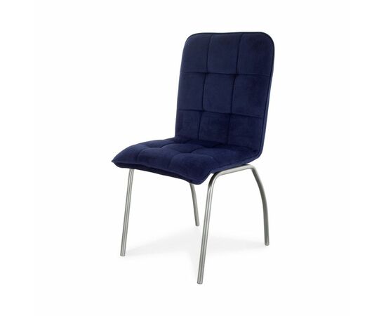 Стул для обеденной зоны SHADO София Велюр синий хром | Интернет магазин мебели и декора LifeDekor