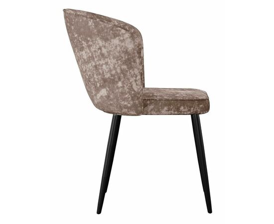 Стул DikLine 348 поворотный M05 шоколад, ножки черные, изображение 4 | Интернет магазин мебели и декора LifeDekor