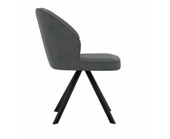 Стул DikLine 233 поворотный NS13 GRAPHITE, ножки черные, изображение 3 | Интернет магазин мебели и декора LifeDekor
