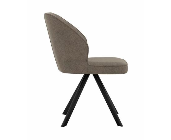 Стул DikLine 233 поворотный NS05 CAPPUCCINO, ножки черные, изображение 3 | Интернет магазин мебели и декора LifeDekor