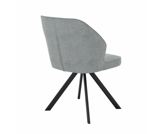 Стул DikLine 233 поворотный NS10 GREY, ножки черные, изображение 5 | Интернет магазин мебели и декора LifeDekor