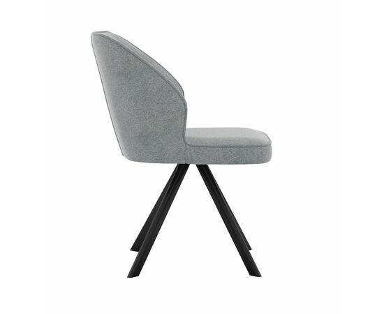 Стул DikLine 233 поворотный NS10 GREY, ножки черные, изображение 4 | Интернет магазин мебели и декора LifeDekor