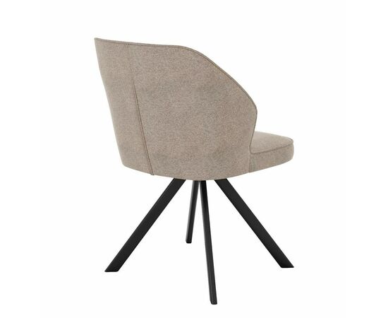 Стул DikLine 233 поворотный NS04 CREAM, ножки черные, изображение 4 | Интернет магазин мебели и декора LifeDekor