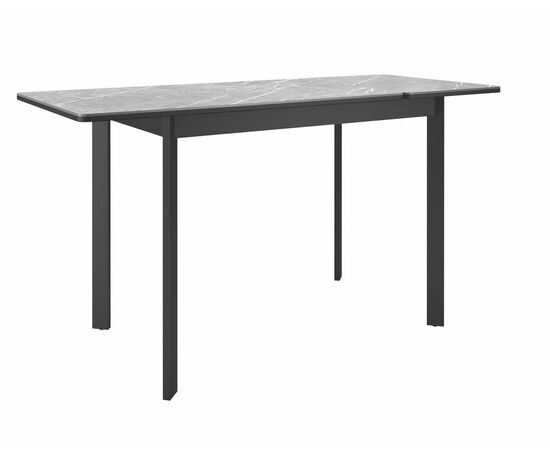 Стол DikLine LK90 Керамика Серый мрамор/подстолье черное/опоры черные, изображение 4 | Интернет магазин мебели и декора LifeDekor