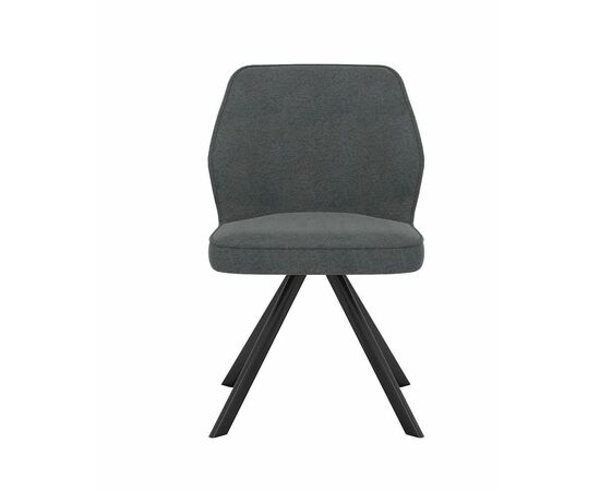 Стул DikLine 233 поворотный NS13 GRAPHITE, ножки черные, изображение 2 | Интернет магазин мебели и декора LifeDekor
