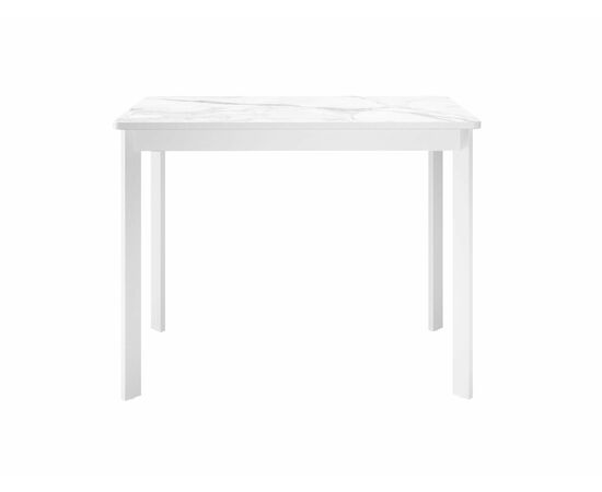 Стол DikLine LK90 Керамика Белый мрамор/подстолье белое/опоры белые, изображение 3 | Интернет магазин мебели и декора LifeDekor