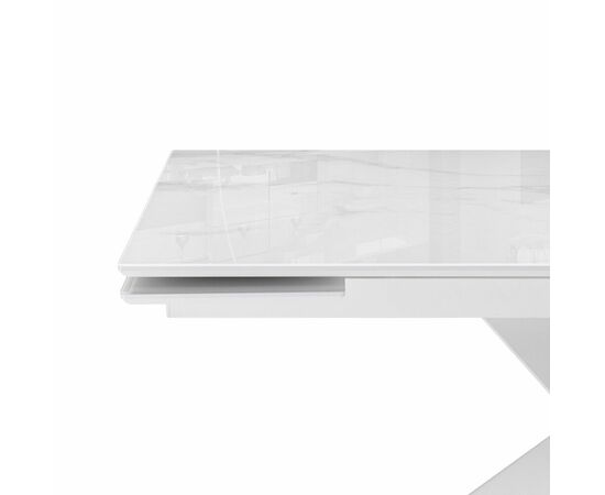 Стол стеклянный Хорсборо 140(200)х80х79 обсидиан / черный, изображение 3 | Интернет магазин мебели и декора LifeDekor