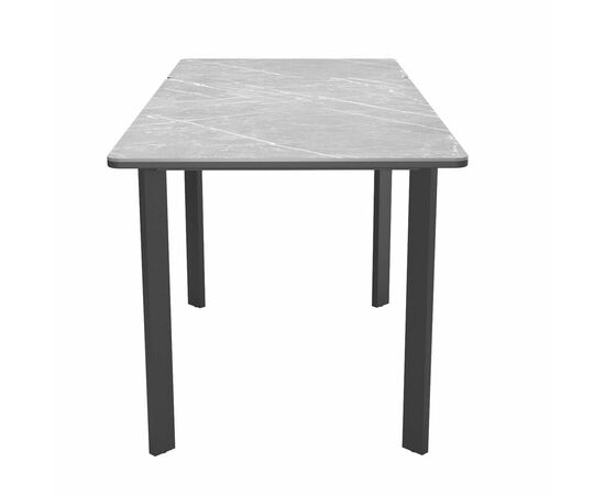 Стол DikLine LK90 Керамика Серый мрамор/подстолье черное/опоры черные, изображение 6 | Интернет магазин мебели и декора LifeDekor