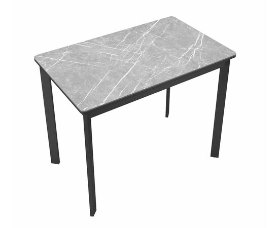 Стол DikLine LK90 Керамика Серый мрамор/подстолье черное/опоры черные, изображение 7 | Интернет магазин мебели и декора LifeDekor