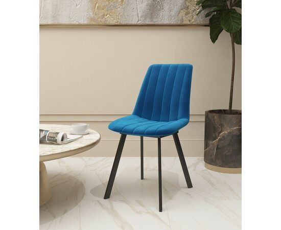Стул мягкий SHADO Дарси профиль синий/черный | Интернет магазин мебели и декора LifeDekor