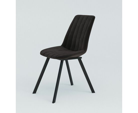Стул мягкий SHADO Дарси профиль коричневый/черный, изображение 3 | Интернет магазин мебели и декора LifeDekor