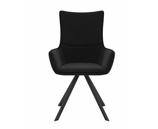 Стул DikLine 289 поворотный К21 черный, ножки черные, изображение 2 | Интернет магазин мебели и декора LifeDekor