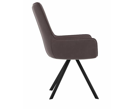 Стул DikLine 289 поворотный E09 капучино, ножки черные, изображение 4 | Интернет магазин мебели и декора LifeDekor