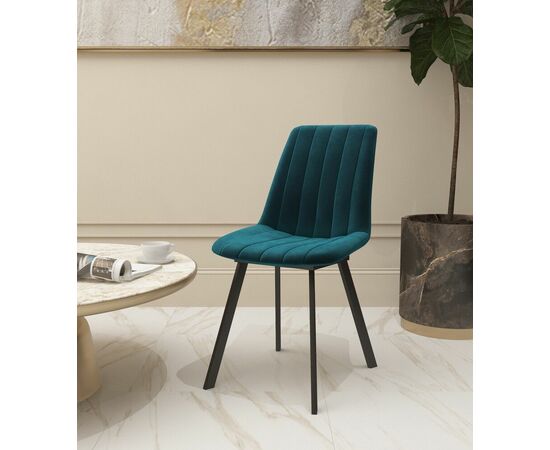 Стул мягкий SHADO Дарси профиль зеленый/черный | Интернет магазин мебели и декора LifeDekor