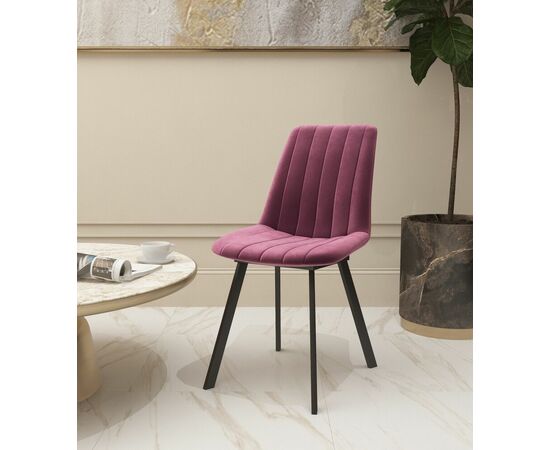 Стул мягкий SHADO Дарси профиль розовый/черный, изображение 9 | Интернет магазин мебели и декора LifeDekor