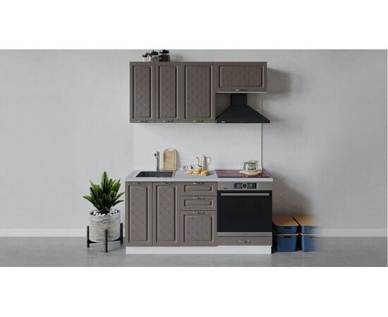 Кухонный гарнитур «Бьянка» длиной 160 см со шкафом НБ | Интернет магазин мебели и декора LifeDekor