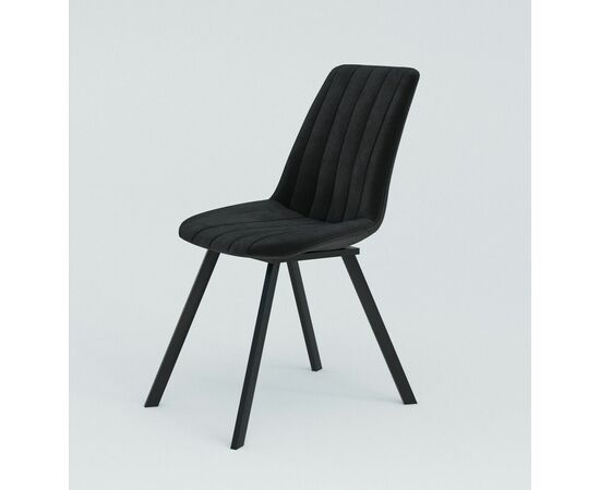 Стул мягкий SHADO Дарси профиль черный/черный, изображение 3 | Интернет магазин мебели и декора LifeDekor