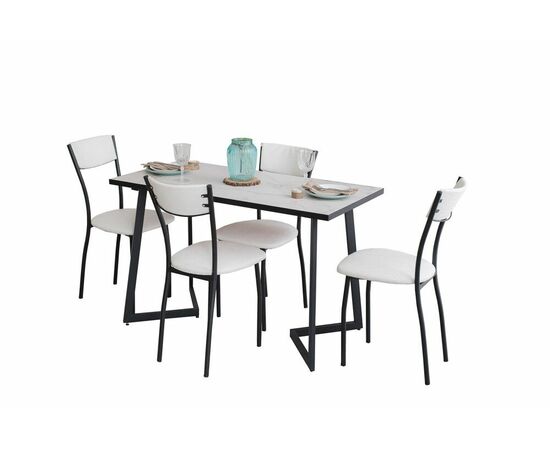 Обеденная группа SHADO Керамика Флоренс 18 Сильвия 10 Крок. Белый | Интернет магазин мебели и декора LifeDekor