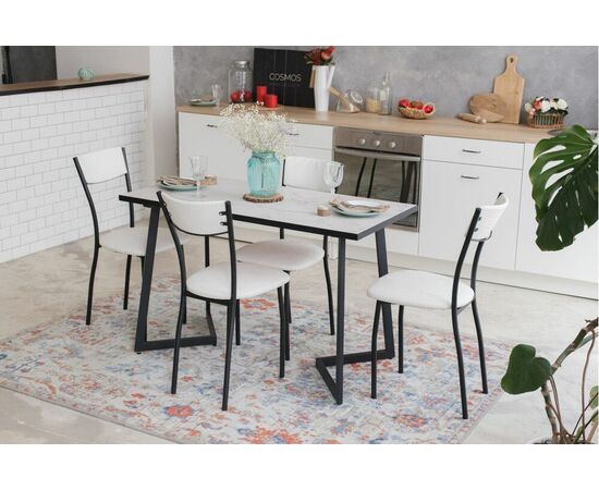 Обеденная группа SHADO Керамика Флоренс 18 Сильвия 10 Крок. Белый, изображение 2 | Интернет магазин мебели и декора LifeDekor