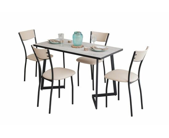 Обеденная группа SHADO Керамика Дели Серый 18 Сильвия 10 3028 Беж | Интернет магазин мебели и декора LifeDekor