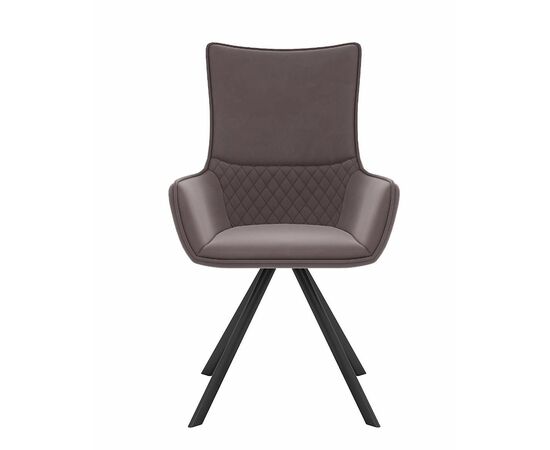 Стул DikLine 289 поворотный E09 капучино, ножки черные, изображение 2 | Интернет магазин мебели и декора LifeDekor