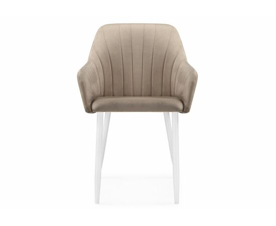 Стул на металлокаркасе Слэм бежевое / белое, изображение 3 | Интернет магазин мебели и декора LifeDekor