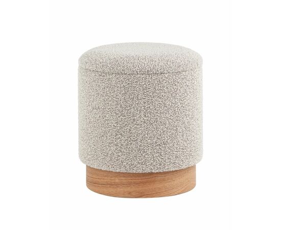 Пуф с ящиком Холли XS букле бежевый | Интернет магазин мебели и декора LifeDekor