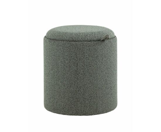 Пуф-столик с ящиком Хюгге XS букле темно-серый | Интернет магазин мебели и декора LifeDekor