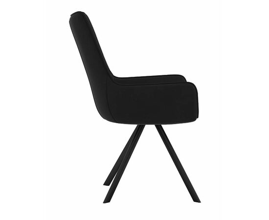 Стул DikLine 289 поворотный К21 черный, ножки черные, изображение 4 | Интернет магазин мебели и декора LifeDekor