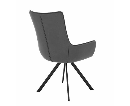 Стул DikLine 289 поворотный E31 серый, ножки черные, изображение 3 | Интернет магазин мебели и декора LifeDekor