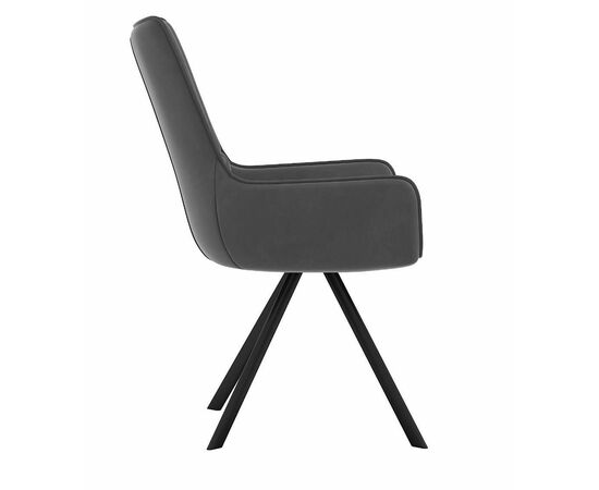 Стул DikLine 289 поворотный E31 серый, ножки черные, изображение 4 | Интернет магазин мебели и декора LifeDekor