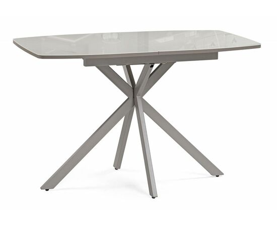 Стол стеклянный Тамаса 120(150)х70х76 латте / капучино | Интернет магазин мебели и декора LifeDekor