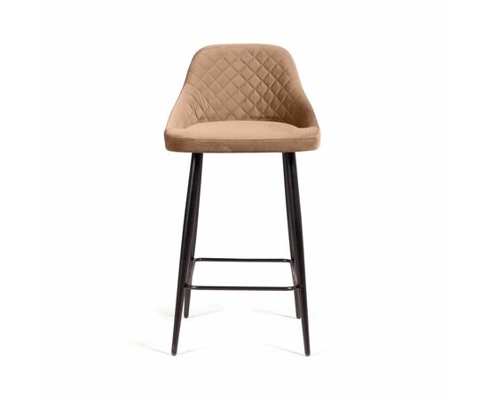 Стул барный Douglas ромб, бархат бежевый 5, изображение 2 | Интернет магазин мебели и декора LifeDekor