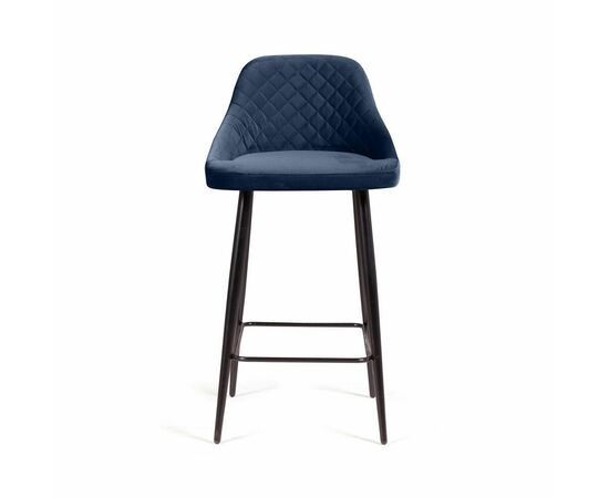Стул барный Douglas ромб, бархат синий 29, изображение 2 | Интернет магазин мебели и декора LifeDekor