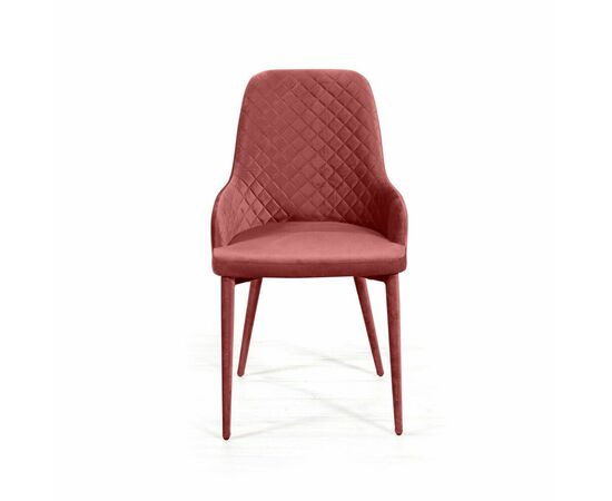 Стул Douglas ромб, бархат пудровый 15, изображение 2 | Интернет магазин мебели и декора LifeDekor