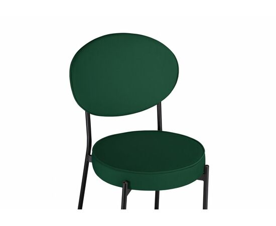 Стул на металлокаркасе Ройс зеленый / черный, изображение 4 | Интернет магазин мебели и декора LifeDekor