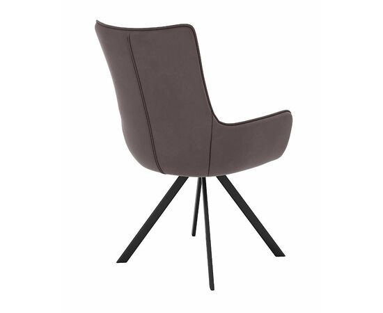 Стул DikLine 289 поворотный E09 капучино, ножки черные, изображение 3 | Интернет магазин мебели и декора LifeDekor