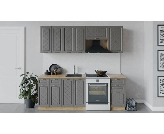 Кухонный гарнитур «Бьянка» длиной 220 см | Интернет магазин мебели и декора LifeDekor