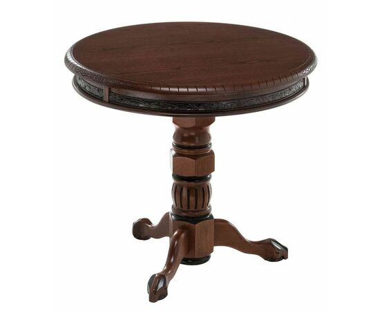 Кофейный стол "Милорд-d70" (Темный орех+патина) | Интернет магазин мебели и декора LifeDekor